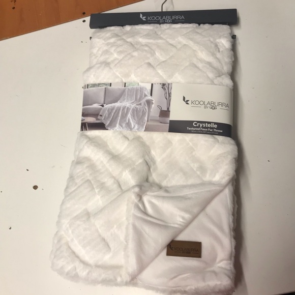 NWT Koolaburra by UGG Crystelle Faux Fur Throw - Picture 5 of 9